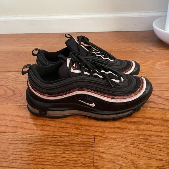 Nike Air Max 97 Womens 9.5 Black Barely Rose CU4751-001 Running Sneakers Casual - Picture 3 of 9